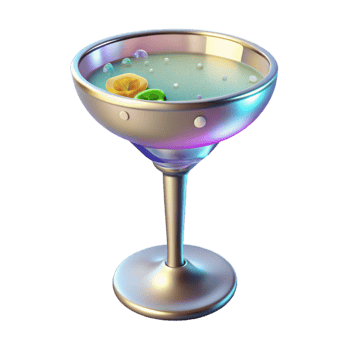 elegant vintage Cocktail Glass Margarita Glassware Transparent for Mexican Restaurants authentic png