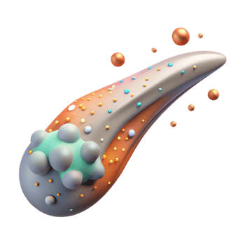 impressive classic Comet Tail Dust and Gas Isolated for Astronomy Graphics genuine png