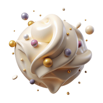 magnificent creative Cream Drizzle Transparent for Food Photography detailed png