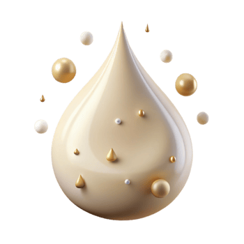 serene minimalist Cream Drop Transparent for Food Illustrations professional png