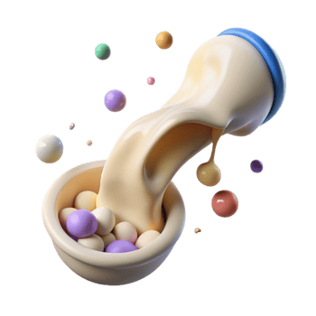 wonderful classic Cream Pouring Stream Transparent for Food Videos genuine png