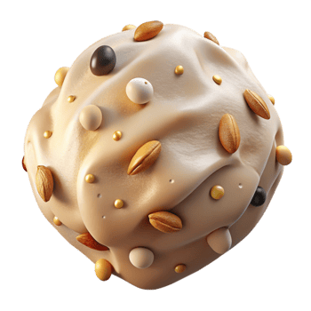 impressive minimalist Cream Texture with Raisins Isolated for Bakery Products png