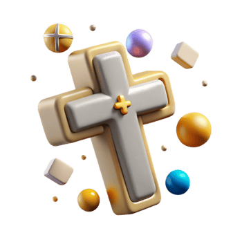 beautiful vintage Cross Christian Faith Icon Cutout for Spiritual Designs premium png