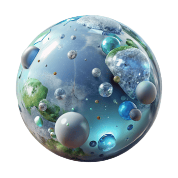 wonderful contemporary Crystal Clear Water Globe Planet Transparent for Eco Awareness original png