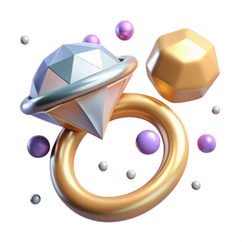 wonderful contemporary Diamond Engagement Ring Sparkling Isolated for Jewelry Websites high quality png