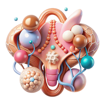 impressive modern Endocrine System Hormone Regulation Isolated for Endocrinology Research high resolution png