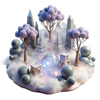 serene classic Ethereal Fog Swirling Around Trees Transparent for Fantasy Art exclusive png