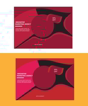 Digital marketing agency post design vector