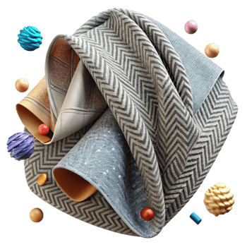 dramatic abstract Fabric Texture Herringbone Pattern Background Cutout detailed png