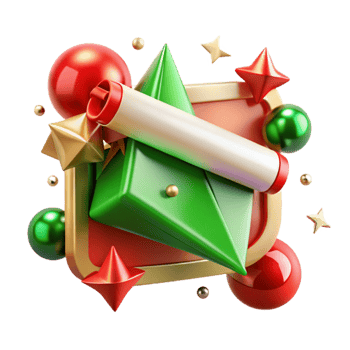 impressive modern Festive Banner Red Green Text Space Transparent Xmas png