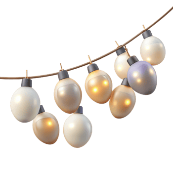 dramatic contemporary Festive String Lights Bokeh Transparent for Backgrounds original png