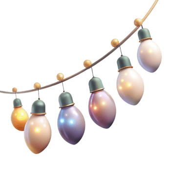 wonderful abstract Festive String Lights Bokeh Transparent for Backgrounds professional png