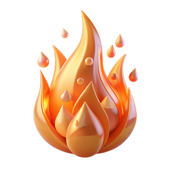 impressive abstract Fire Flame Heat Energy Transparent Background original png