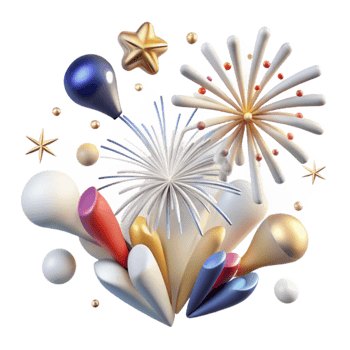 magnificent contemporary Fireworks Transparent for Website Banners premium png