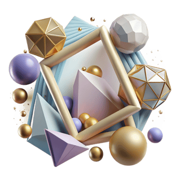 elegant traditional Geometric Shape Borders Cutout for Frame Designs professional png