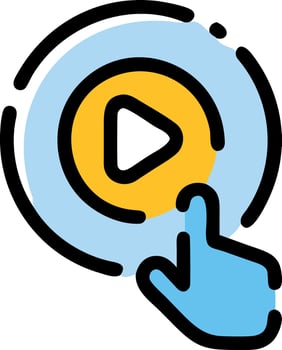 Sleek Play Button Design with Modern Aesthetic and Clean Lines vector