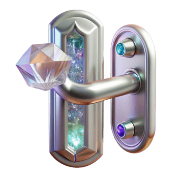 impressive minimalist Glass Door Handle Crystal Hardware Transparent for Luxury Interiors genuine png