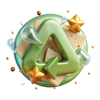 vibrant classic Glass Recycling Symbol Number 70 Gl Isolated for Eco Design detailed png