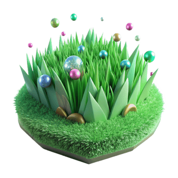 serene abstract Green Grass Isolated for Lawn Care Projects professional png