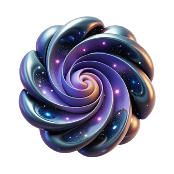 vibrant minimalist A quantum computer processing complex algorithms, visualized as swirling nebulae of color, dark, mysterious lighting high resolution png