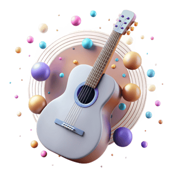 magnificent classic Guitar Silhouette String Art Transparent for Craft Projects high resolution png