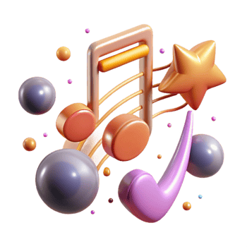 beautiful rustic Hand Drawn Music Notes Cutout for Music Blogs professional png