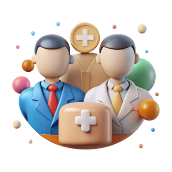 extraordinary artistic Healthcare Professionals Team Icon Isolated for Medical Design high resolution png