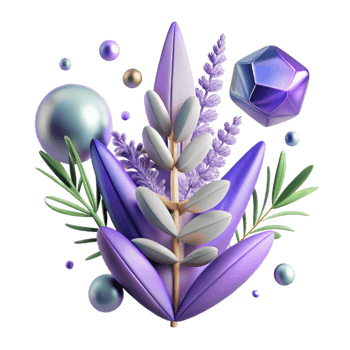 extraordinary classic Herbal Illustration Lavender Sprig Transparent detailed png
