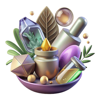 serene creative Herbal Supplements Natural Remedies Transparent for Holistic Health detailed png