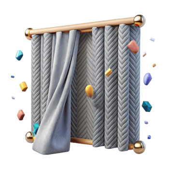stunning traditional Herringbone Curtain Fabric Pattern Cutout for Window Treatments detailed png