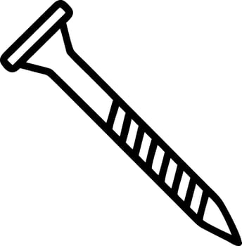Decorative Iron Nail with Antique Patina vector