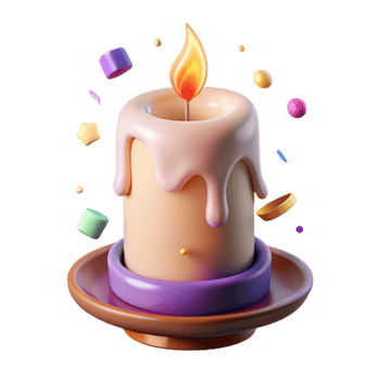 magnificent creative Holiday Candle Flame Flickering Light Transparent detailed png