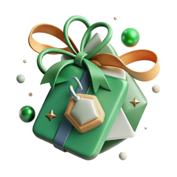 extraordinary minimalist Holiday Gift Tag Green Ribbon Tied Label Cutout professional png