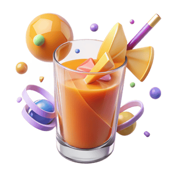 stunning artistic Juice Glass Refreshing Drink Isolated for Juice Bar high quality png