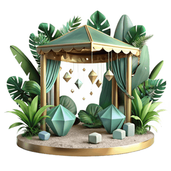 beautiful vintage Jungle Canopy Adventure Theme Transparent original png