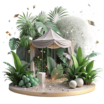 vibrant classic Jungle Canopy Wildlife Scene Transparent exclusive png