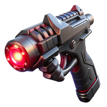 wonderful traditional A futuristic weapon, crafted from polished obsidian and pulsating with crimson energy, held by a gloved hand. Dark, moody lighting, cyberpunk style high resolution png