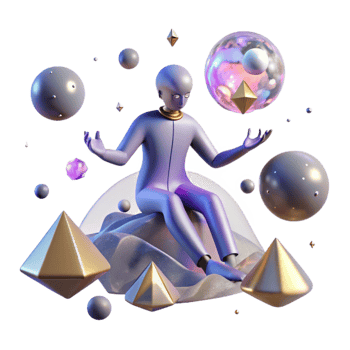 stunning classic Levitation Figure Transparent Dream Scene detailed png