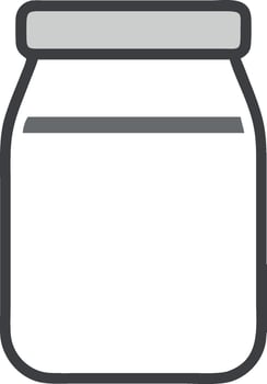 Vintage Glass Jar with Lid Artwork vector