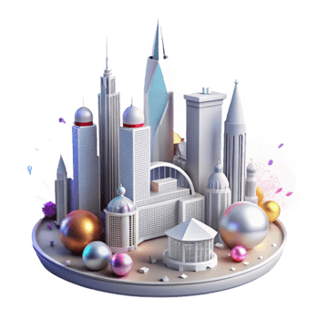 vibrant modern Louisville Skyline Kentucky Derby Transparent for Sports Graphics professional png