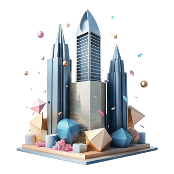extraordinary contemporary Modern Architecture Skyscraper Silhouette Transparent detailed png