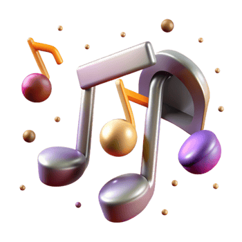 serene modern Musical Notes Symbol for Music Related Websites png