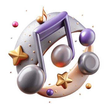 stunning contemporary Music Note Cutout for Musical Performances exclusive png