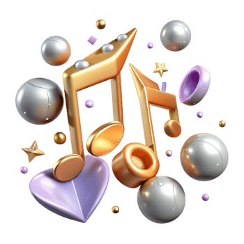 stunning artistic Music Notes Clip Art for Scrapbooking and Crafts genuine png