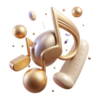 magnificent classic Music Notes for Social Media Graphics original png