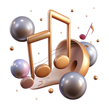 extraordinary abstract Music Notes for Social Media Graphics high quality png