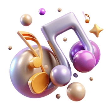 impressive modern Music Notes for Social Media Graphics high quality png
