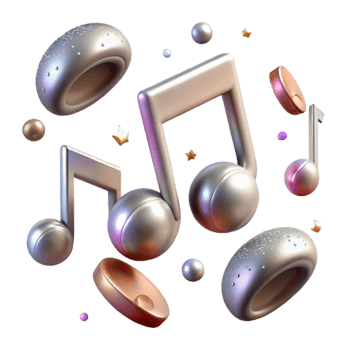 magnificent modern Music Notes Texture Isolated for Music App Design high quality png