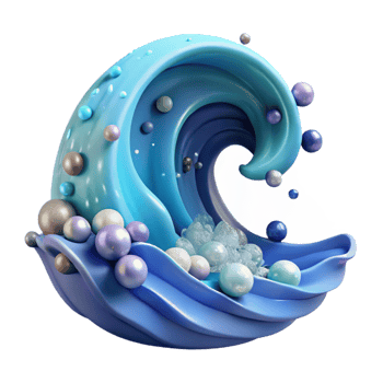 wonderful creative Ocean Wave Clipart Cutout for Educational Resources professional png
