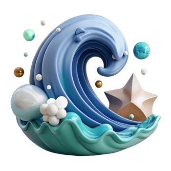 stunning classic Ocean Wave Symbol Collection Isolated for Branding high quality png